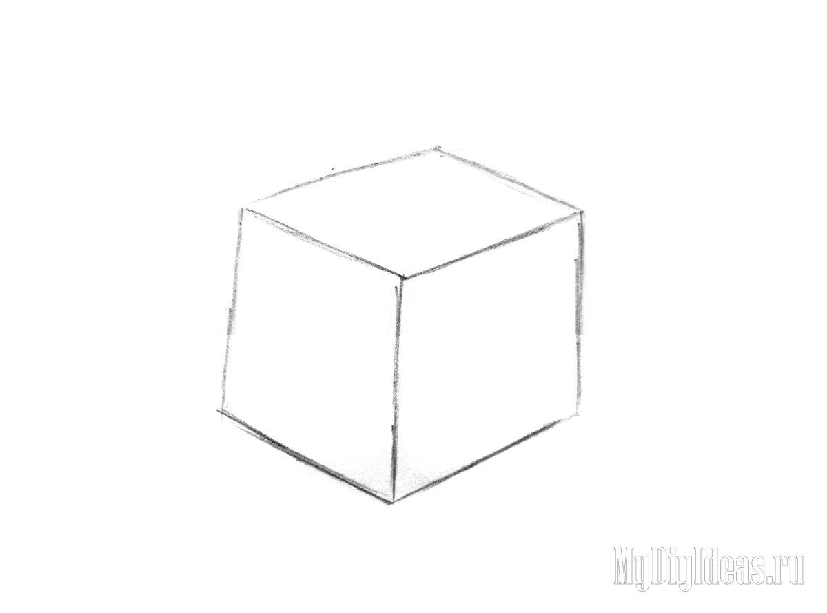 Легкий коробка нарисовать